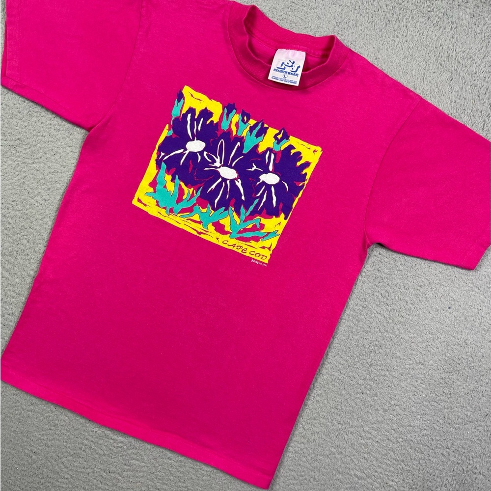 Vintage 90s cape cod flower‎ T-shirt